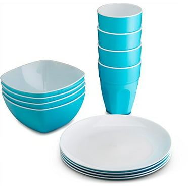Zak Disney Mickey Mouse 2 pcs Dinnerware Set Durable Plastic Plate Bowl